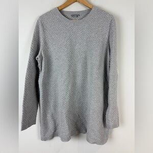 COS Women's Bubble Knit Melange Long Sleeve Pullover Crewneck Sweater